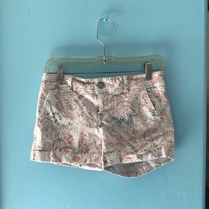 Floral patterned Aeropostale jean shorts